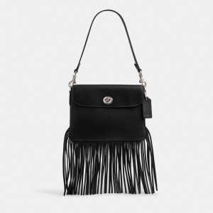 Coach 1964 Fringe Bag Prateadas Pretas | COH864818