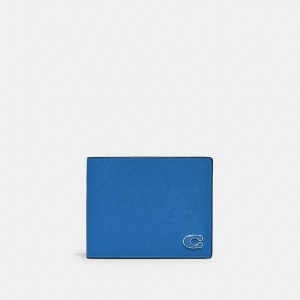Coach 3 In 1 Wallet With Signature Canvas Interior Azuis | COH866703