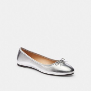 Coach Abigail Flat Prateadas | COH865805