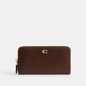 Coach Accordion Zip Wallet Marrom | COH865502