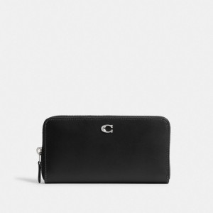 Coach Accordion Zip Wallet Prateadas Pretas | COH865525