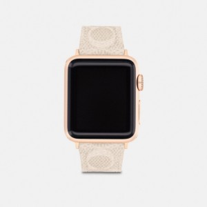 Coach Apple Watch® Strap, 38 Mm And 40 Mm Marrom | COH866252