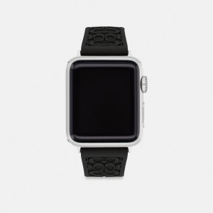 Coach Apple Watch® Strap, 38 Mm And 40 Mm Pretas | COH866253