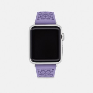 Coach Apple Watch® Strap, 38 Mm And 40 Mm Roxo | COH866271