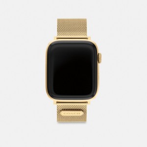 Coach Apple Watch® Strap, 42 Mm And 44 Mm Douradas | COH866969