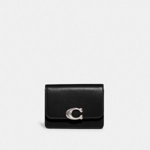 Coach Bandit Card Case Prateadas Pretas | COH865587