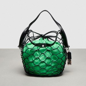 Coach Basket Bag In Regenerative Leather Pretas | COH865145