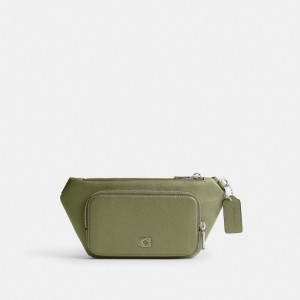 Coach Belt Bag With Signature Canvas Interior Detail Mostarda | COH865206
