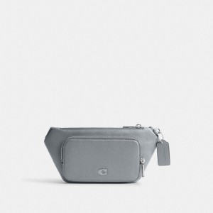 Coach Belt Bag With Signature Canvas Interior Detail Cinzentas Azuis | COH865437