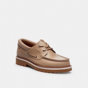 Coach Benson Boat Shoe Cinzentas Marrom | COH866831