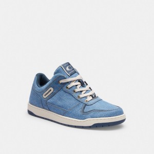 Coach C201 Sneaker Azul Anil Azuis | COH866809