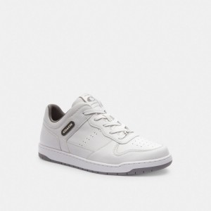 Coach C201 Sneaker Branco Cinzentas | COH866810
