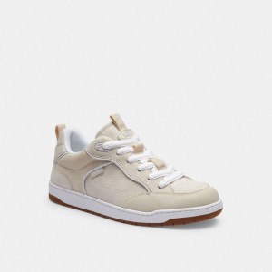 Coach C203 Sneaker In Signature Canvas Branco | COH866785