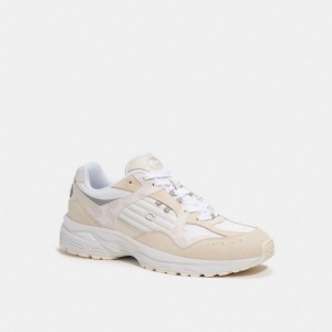 Coach C301 Sneaker With Signature Canvas Branco | COH866792