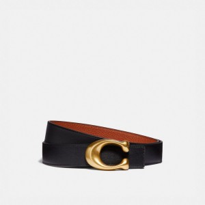 Coach C Hardware Reversible Belt, 32 Mm Pretas | COH866320