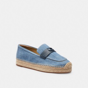 Coach Camilla Espadrille Azul Anil Azuis | COH865786