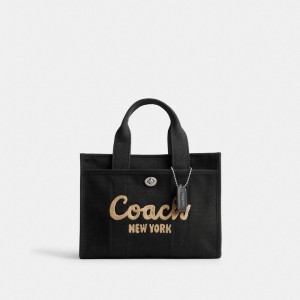 Coach Cargo Tote Bag 26 Prateadas Pretas | COH865094