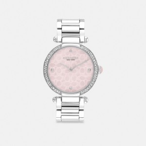 Coach Cary Watch, 34 Mm Cinzentas Rosa | COH866279