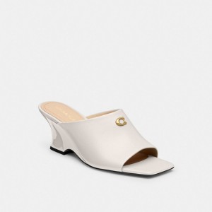 Coach Celeste Wedge Branco | COH865751