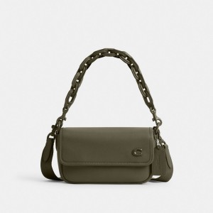 Coach Charter Flap Crossbody 18 Verdes | COH866611