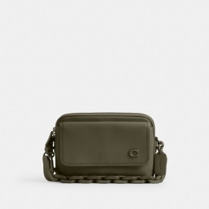 Coach Charter Flap Crossbody 24 Verdes | COH866614