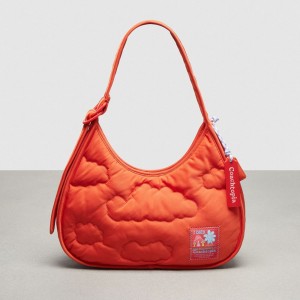 Coach Coachtopia Loop Ergo Bag With Cloud Quilting Laranja | COH865125