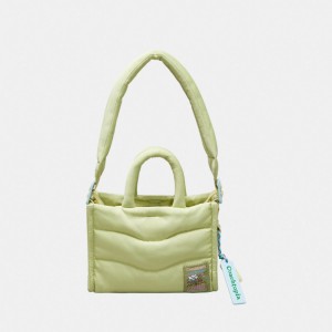Coach Coachtopia Loop Mini Puffy Tote Luz Verdes | COH866641
