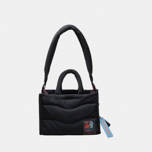 Coach Coachtopia Loop Mini Puffy Tote Pretas | COH866631