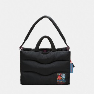 Coach Coachtopia Loop Tote With Wavy Quilting Pretas | COH866658