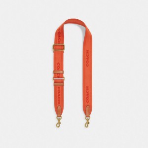 Coach Colorblock Webbing Strap Laranja Vermelhas Multicoloridas | COH866470