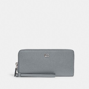 Coach Continental Wallet Prateadas Cinzentas Azuis | COH865635