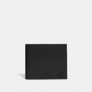 Coach Double Billfold Wallet Pretas | COH866708