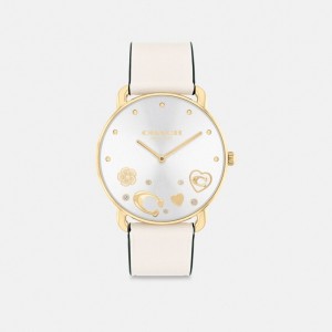 Coach Elliot Watch, 36 Mm Branco | COH866258
