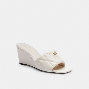 Coach Emma Wedge With Quilting Branco | COH865729