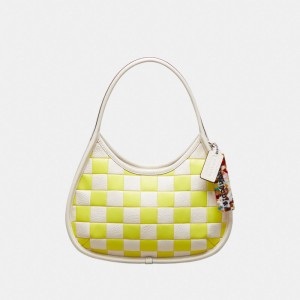 Coach Ergo Bag In Checkerboard Patchwork Upcrafted Leather Luz Amarelas | COH865127