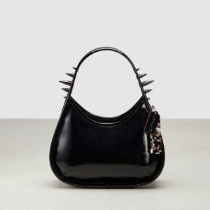 Coach Ergo Bag In Crinkle Patent Coachtopia Leather: Spikes Pretas | COH864837