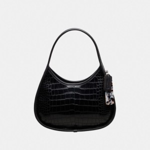 Coach Ergo Bag In Croc Embossed Coachtopia Leather Branco | COH865153