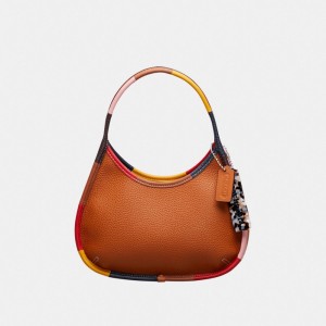 Coach Ergo Bag With Colorful Binding In Upcrafted Leather Marrom | COH864945