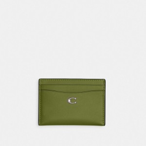 Coach Essential Card Case Prateadas Luz Verdes | COH865536