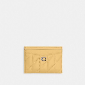 Coach Essential Card Case With Pillow Quilting Prateadas | COH865546
