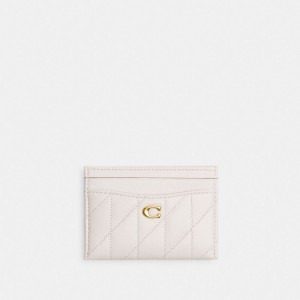 Coach Essential Card Case With Pillow Quilting Branco | COH865609