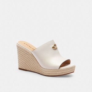 Coach Gloria Wedge Branco | COH865894