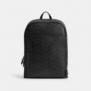 Coach Gotham Backpack In Signature Canvas Cinzentas | COH866503