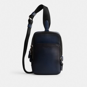 Coach Gotham Sling Pack 13 Azuis Escuro | COH866496