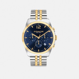 Coach Greyson Watch, 43 Mm Douradas Prateadas | COH866980