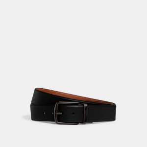Coach Harness Buckle Cut To Size Reversible Belt, 38 Mm Pretas | COH867003