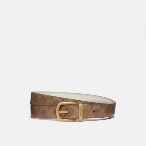 Coach Harness Buckle Reversible Belt, 25 Mm Marrom | COH866318
