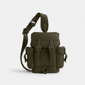 Coach Hitch Backpack 13 Verdes | COH866493