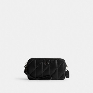 Coach Kira Crossbody Bag With Pillow Quilting Azuis Cinzentas Pretas | COH865624