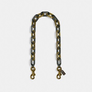 Coach Link Chain Strap Azuis Cinzentas | COH866441